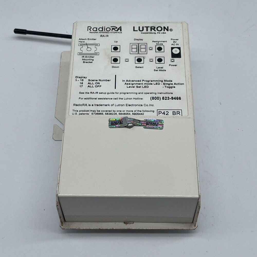 Lutron RA-IR, RadioRA Infrared Interface